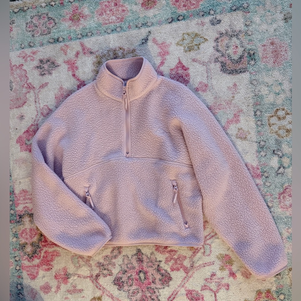 Aritzia Polartec® Thermal Pro® 1/2 Zip Hi-hip Sweater Sugarplum Lilac, Size M